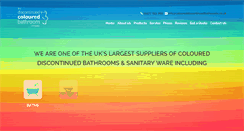 Desktop Screenshot of coloureddiscontinuedbathrooms.co.uk