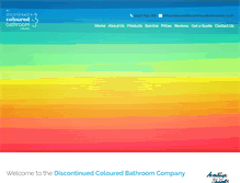 Tablet Screenshot of coloureddiscontinuedbathrooms.co.uk